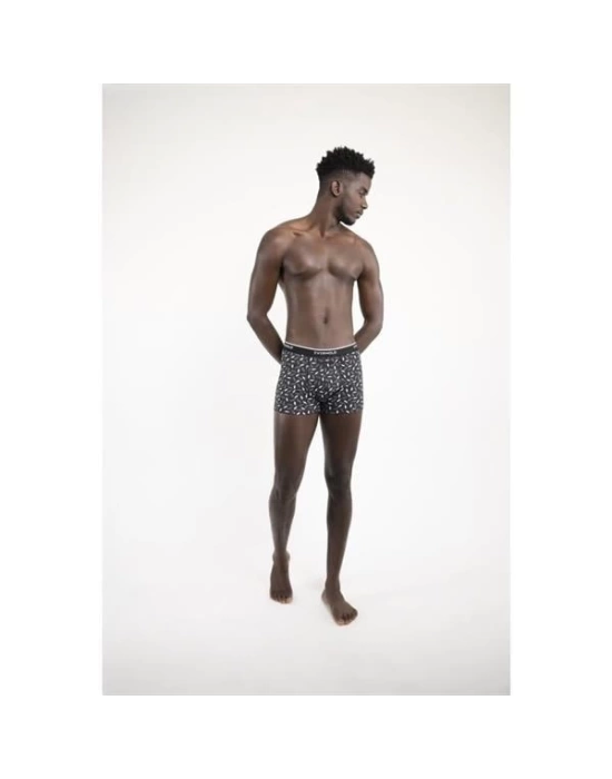 Likralı Tekli Boxer Gri