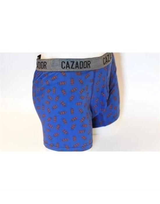 Likralı Tekli Boxer Gri