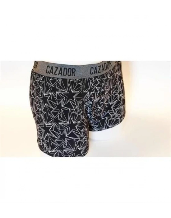 Likralı Tekli Boxer Gri