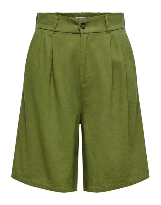 Loose Fit Keten Kadın Şort