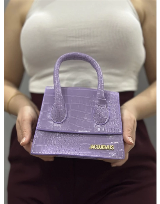 luxe lila cilt çanta
