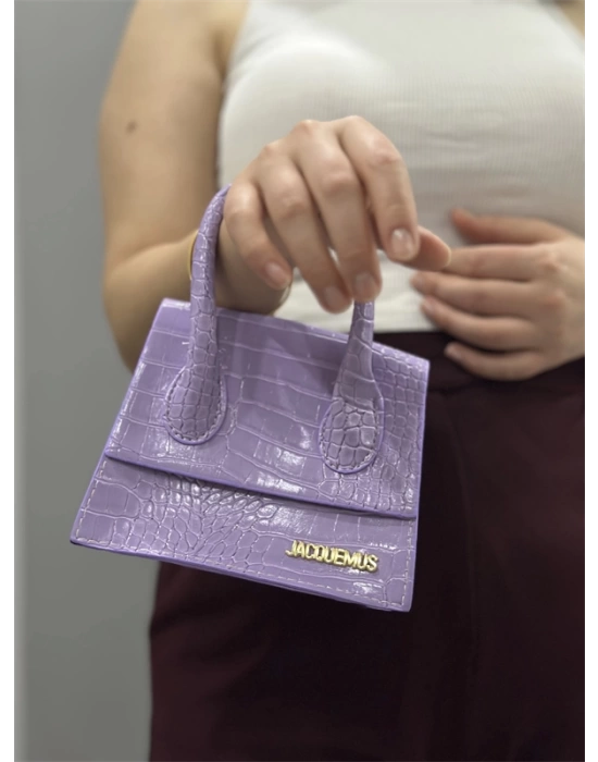 luxe lila cilt çanta