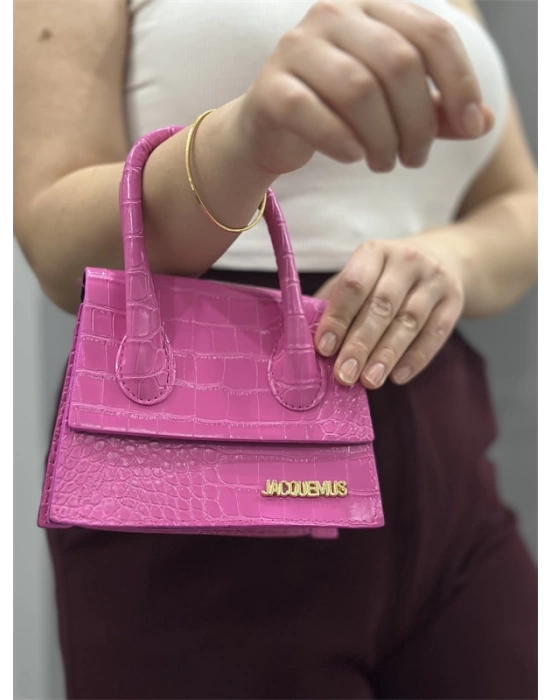 Luxe pembe cilt çanta