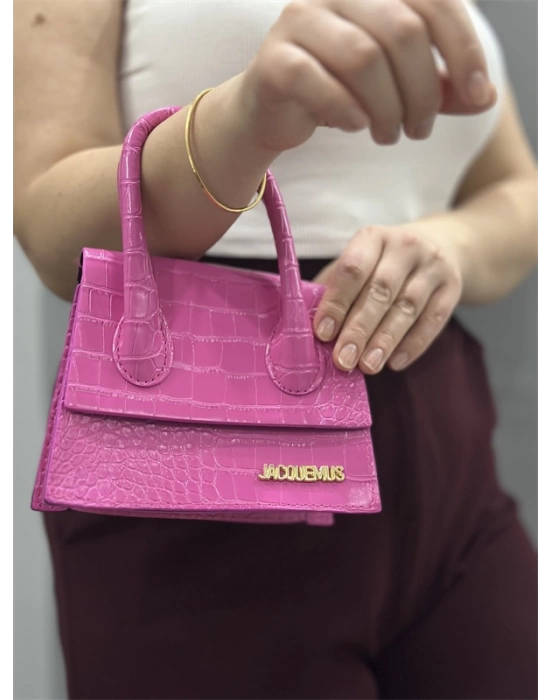 Luxe pembe cilt çanta
