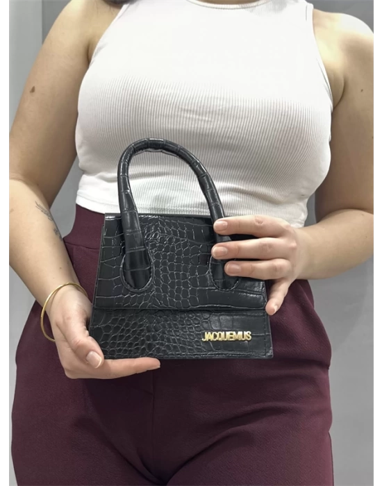 luxe siyah cilt çanta