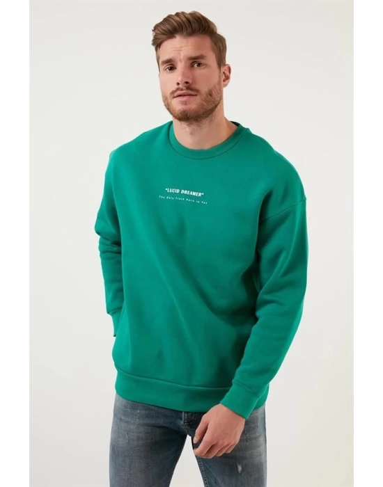 New Age Sırt Baskılı Üç İplik Sweatshirt