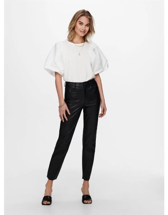 Onlemıly Hw St Ank Faux Leather Pnt Noos Kadın Deri Pantolon