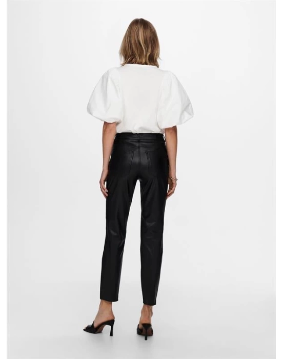 Onlemıly Hw St Ank Faux Leather Pnt Noos Kadın Deri Pantolon