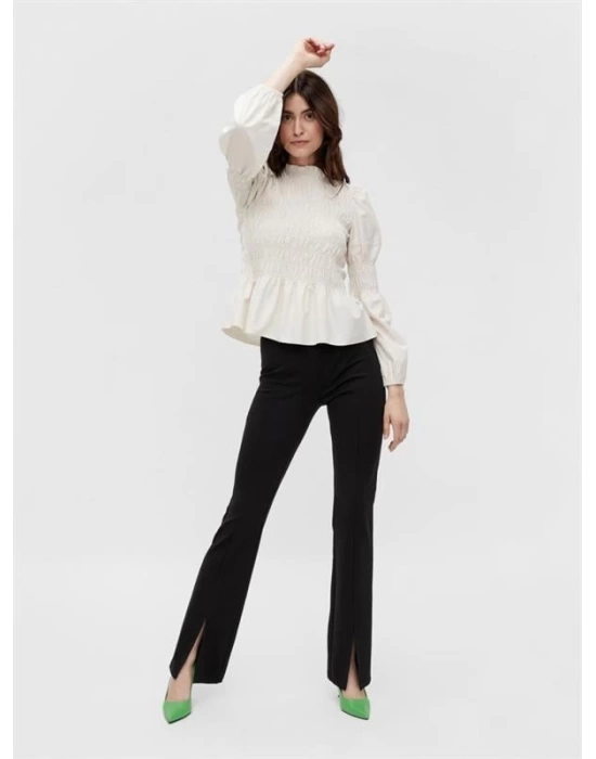Paça Yırtmaçlı Slim Fit Pantolon