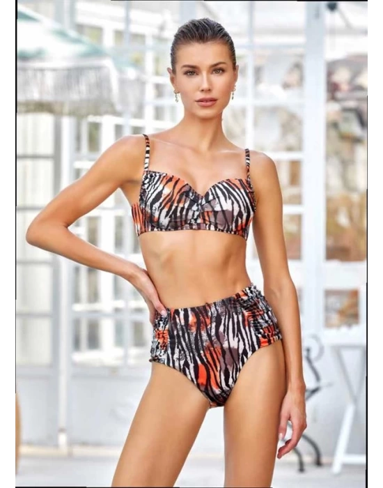 Zebra Desen İkili Takım Bikini