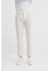 0035 Keten Erkek Jogger Pantolon Ekru