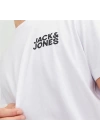 12151955 Bisiklet Yaka Baskılı Erkek T-Shirt Beyaz