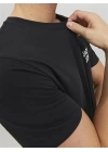 12151955 Bisiklet Yaka Baskılı Erkek T-Shirt Siyah