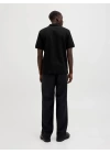 12268130 Likralı Polo Yaka Erkek Tshirt Siyah