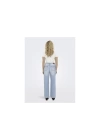 15311891 Likralı Fitilli Crop Kadın T-Shirt Beyaz