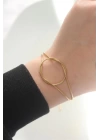 316L Çelik Gold Renk Düğüm Model Bileklik
