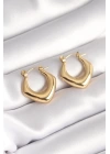 316L Çelik Gold Renk Kadın Küpe