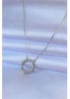 316L Çelik Gold Renk Zirkon Taşlı Xoxo Kadın Kolye