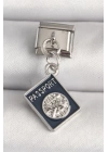 316L Çelik Gümüş Renk Passport Model Nomination Charm