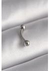 316L Çelik Gümüş Renk Topçuk Model Piercing