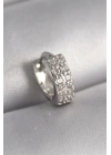316L Çelik Gümüş Renk Zirkon Taşlı Tragus Piercing