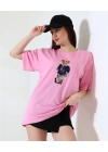 Ayıcıklı Oversize Kadın T-Shirt