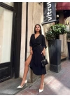 Ayrobin midi elbise