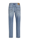 Boru Paça Yırtmaçlı %100 Pamuk Erkek Denim