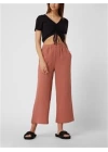 Büzgülü Crop T-Shirt