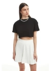 Crop T-Shirt Oversize Beyaz