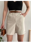 Gabardin kumaş şort