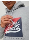 Logo Baskılı Kapüşonlu Erkek Sweatshirt