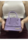 luxe lila cilt çanta