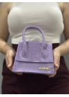 luxe lila cilt çanta