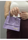 luxe lila cilt çanta