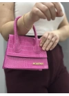 Luxe pembe cilt çanta