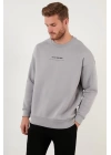 New Age Sırt Baskılı Üç İplik Sweatshirt