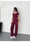 Ottoman kumaş beyaz gömlek yaka takım s4142