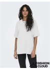 Oversize Organik Pamuk Kadın T-Shirt
