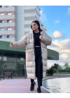 Oversize Uzun Şişme Mont