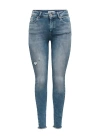 Püsküllü Paça Slim Fit Yüksek Bel Kadın Kot Pantolon