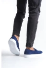 SLW180 Estilo X Bağcıksız Süet Erkek Günlük Spor Klasik Ayakkabı BT - Lacivert