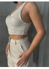 Şortlu keten takım