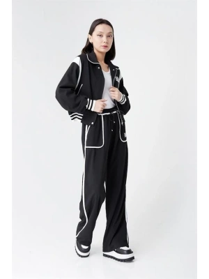 24K71198 Çizgili Kadın Eşofman Alt