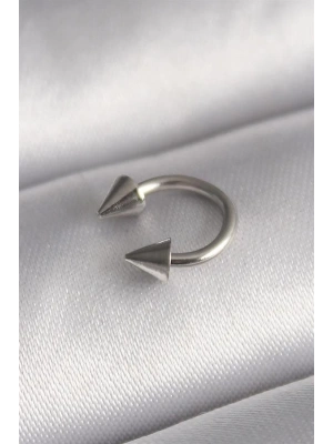 316L Çelik Gümüş Renk Halka Çivi Model Kadın Piercing