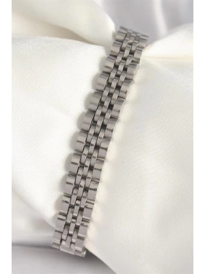 316L Çelik Gümüş Renk Zincir Model Erkek Bileklik