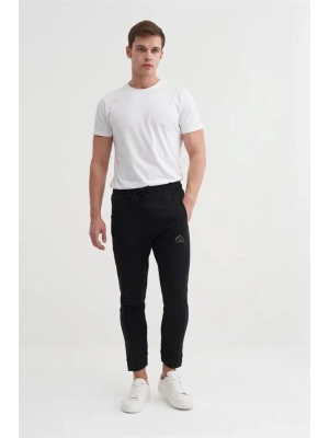 8017 2 İplik Slim Fit Erkek Eşofman Altı Siyah