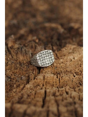 Ayarlanabilir Motifli Erkek Yüzük