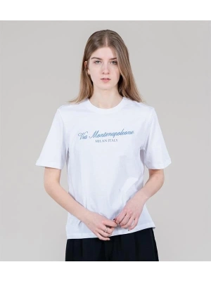 Comfort Fit Relax T-shirt  BEYAZ