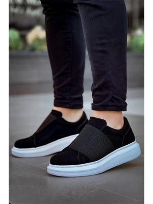 Kb-040  Kuback Siyah Süet   Lastikli  Günlük Erkek  Ayakkabı